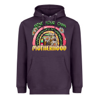 Plum mind your own motherhood Heavyweight Hoodie - Zillion Design Studio