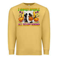 Antique Gold I Ghost People All Ready Round Premium Sweatshirt - texasbilliewilder
