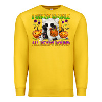 Lemon I Ghost People All Ready Round Premium Sweatshirt - texasbilliewilder