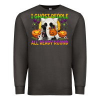 Smoke I Ghost People All Ready Round Premium Sweatshirt - texasbilliewilder