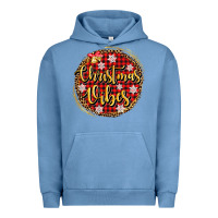 Pigment Pebble Blue christmas vibes Urban Hoodie - AdoDesignShop