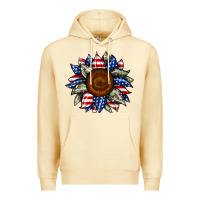 Pina Colada sunflower american flag Premium Hoodie - JahusDesignShop