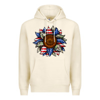 Tofu sunflower american flag Premium Hoodie - JahusDesignShop