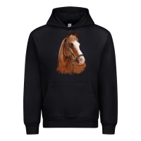 Black horse portrait Urban Hoodie - Artiststas