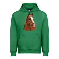 Emerald horse portrait Urban Hoodie - Artiststas