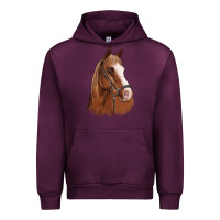 Mauve Wine horse portrait Urban Hoodie - Artiststas
