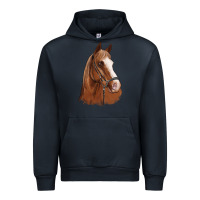 Navy horse portrait Urban Hoodie - Artiststas