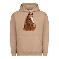 Pigment Burro horse portrait Urban Hoodie - Artiststas