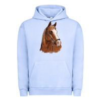 Pigment Grape Ice horse portrait Urban Hoodie - Artiststas