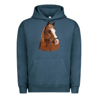 Pigment Midnight Navy horse portrait Urban Hoodie - Artiststas