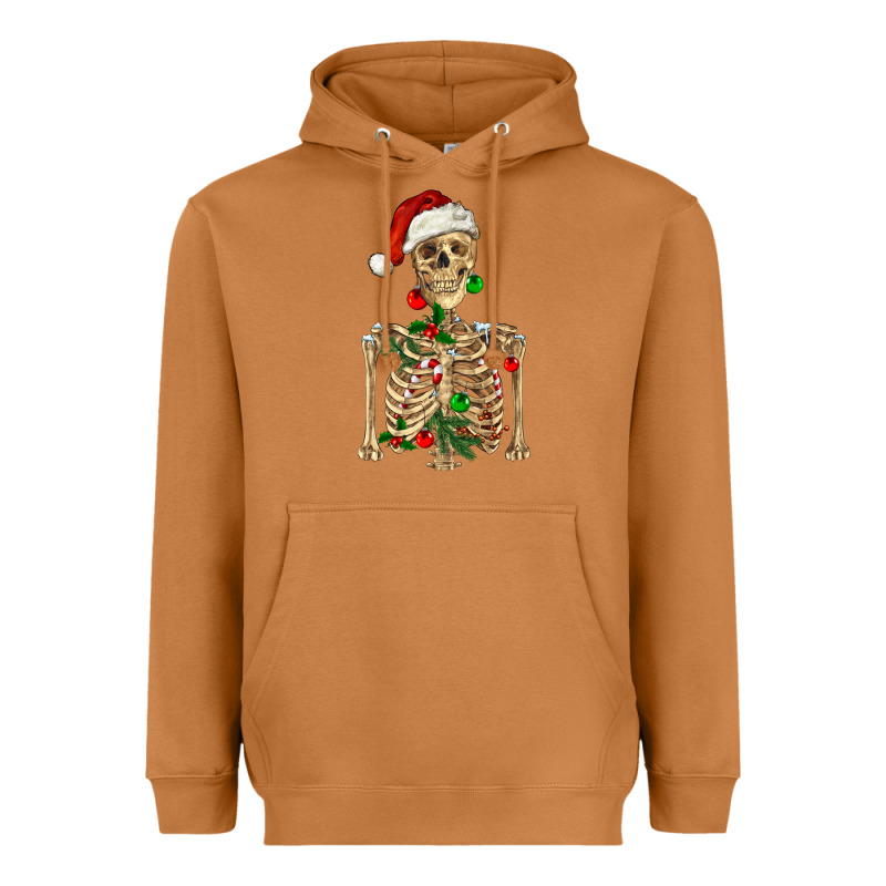 Christmas Skeleton Heavyweight Hoodie by RanaPortraitStore | Teevron
