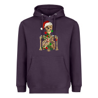 Plum Christmas Skeleton Heavyweight Hoodie - RanaPortraitStore