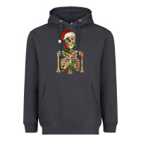Smoke Christmas Skeleton Heavyweight Hoodie - RanaPortraitStore