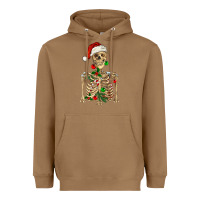 Toasted Coconut Christmas Skeleton Heavyweight Hoodie - RanaPortraitStore