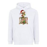 White Christmas Skeleton Heavyweight Hoodie - RanaPortraitStore