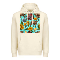 Sandshell farm seamless pattern Premium Hoodie - BundleAndBundleShop