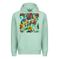 Seafoam farm seamless pattern Premium Hoodie - BundleAndBundleShop