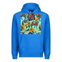 True Royal farm seamless pattern Premium Hoodie - BundleAndBundleShop