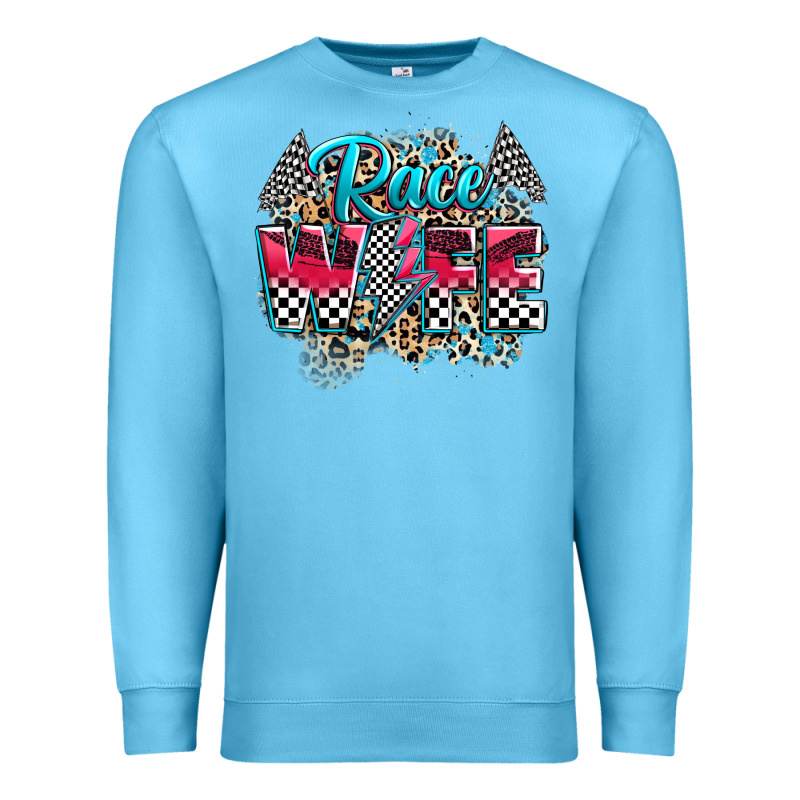Race Wife Premium Sweatshirt by Zillion Design Studio | Teevron