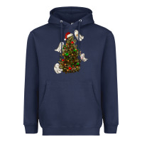 Navy christmas spirits Heavyweight Hoodie - RanaPortraitStore