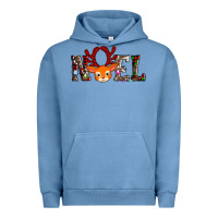 Pigment Pebble Blue noel reindeer Urban Hoodie - AdoDesignShop