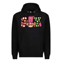 Black Christmas joy snacks and nutcracker cookies ado Premium Hoodie - AdoDesignShop