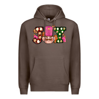 Coffee Christmas joy snacks and nutcracker cookies ado Premium Hoodie - AdoDesignShop