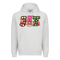 Dove Grey Christmas joy snacks and nutcracker cookies ado Premium Hoodie - AdoDesignShop