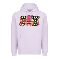 Lilac Christmas joy snacks and nutcracker cookies ado Premium Hoodie - AdoDesignShop