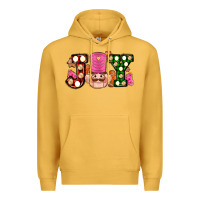 Mustard Christmas joy snacks and nutcracker cookies ado Premium Hoodie - AdoDesignShop