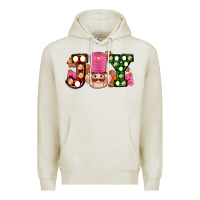Oatmeal Heather Christmas joy snacks and nutcracker cookies ado Premium Hoodie - AdoDesignShop