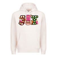 Pale Pink Christmas joy snacks and nutcracker cookies ado Premium Hoodie - AdoDesignShop