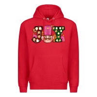 Red Christmas joy snacks and nutcracker cookies ado Premium Hoodie - AdoDesignShop