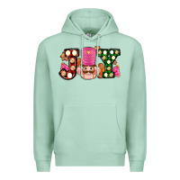 Seafoam Christmas joy snacks and nutcracker cookies ado Premium Hoodie - AdoDesignShop