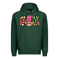 Sports Green Christmas joy snacks and nutcracker cookies ado Premium Hoodie - AdoDesignShop