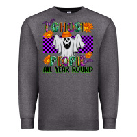 Charcoal Heather I Ghost People All Year Round Premium Sweatshirt - texasbilliewilder