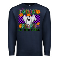 Navy I Ghost People All Year Round Premium Sweatshirt - texasbilliewilder