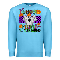 Ocean Blue I Ghost People All Year Round Premium Sweatshirt - texasbilliewilder