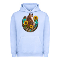 Pigment Grape Ice western horseshoe horse sunflowers gemstone Urban Hoodie - Artiststas