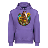 Tulip western horseshoe horse sunflowers gemstone Urban Hoodie - Artiststas