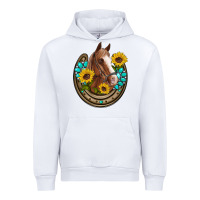 White western horseshoe horse sunflowers gemstone Urban Hoodie - Artiststas
