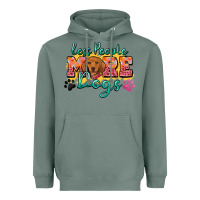 Sage less people more dogs Heavyweight Hoodie - Zillion Design Studio