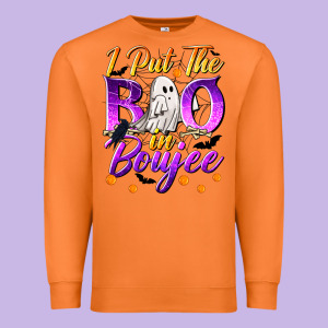 I Put The Boo In Boujee Premium Sweatshirt Designed By Texasbilliewilder