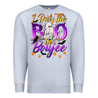 Heather Grey I Put The Boo In Boujee Premium Sweatshirt - texasbilliewilder