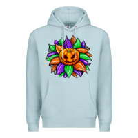Blue Mist sunflower halloween Premium Hoodie - JahusDesignShop