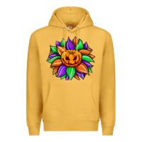 Mustard sunflower halloween Premium Hoodie - JahusDesignShop