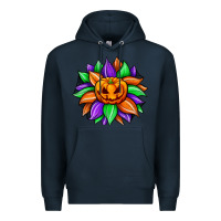Navy sunflower halloween Premium Hoodie - JahusDesignShop