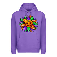 Purple sunflower halloween Premium Hoodie - JahusDesignShop