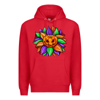 Red sunflower halloween Premium Hoodie - JahusDesignShop