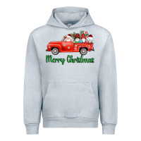 Heather Grey merry christmas truck gnomes Urban Hoodie - AdoDesignShop